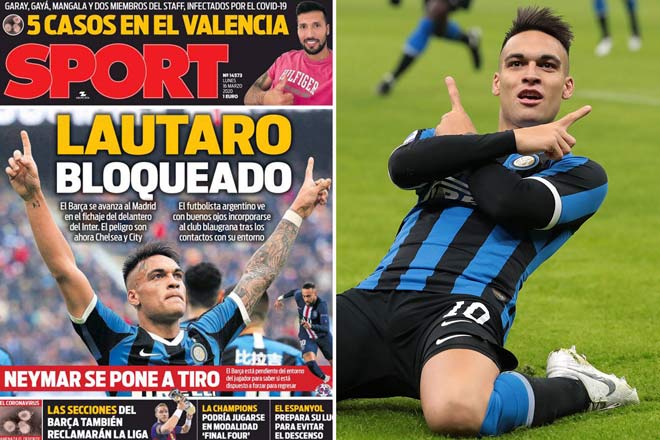 Thâm hụt tài chính và đại dịch Covid-19 khiến Inter có nguy cơ phải bán chân sút 22 tuổi người Argentina cho Barca nửa đầu tháng 7 với giá thấp hơn 111 triệu euro mong muốn