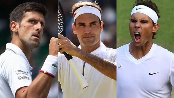 Roger Federer (giữa) thừa nhận được ưu ái hơn so với mọi đối thủ