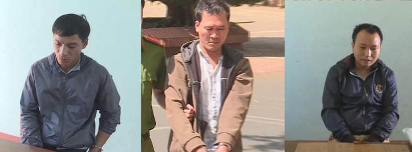 Các đối tượng tại cơ quan công an