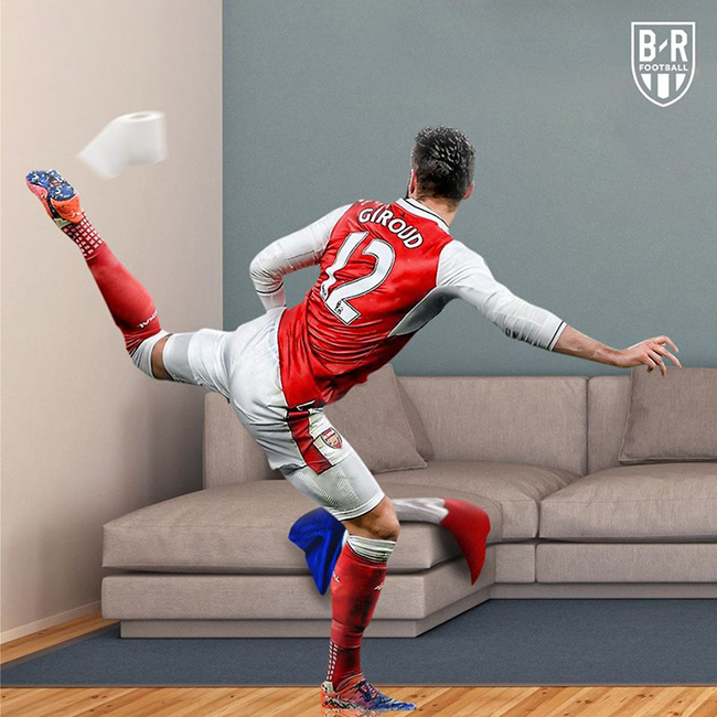 Siêu phẩm &#34;bò cạp&#34; của .Olivier Giroud