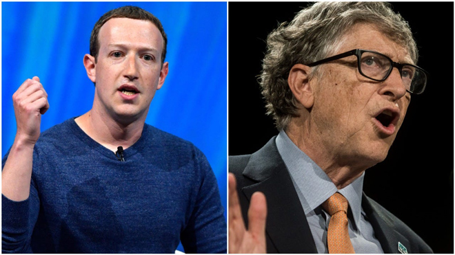 Ông chủ Facebook -&nbsp;Mark Zuckerberg và Bill Gates.