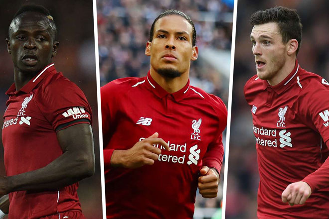 Ba cầu thủ của Liverpool lọt vào đội hình tiêu biểu