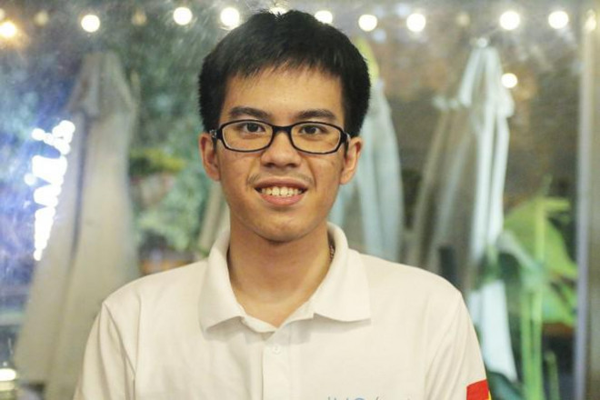 Trương Tuấn Nghĩa, một trong 2 học sinh ẵm Huy chương Vàng Toán học năm 2020.
