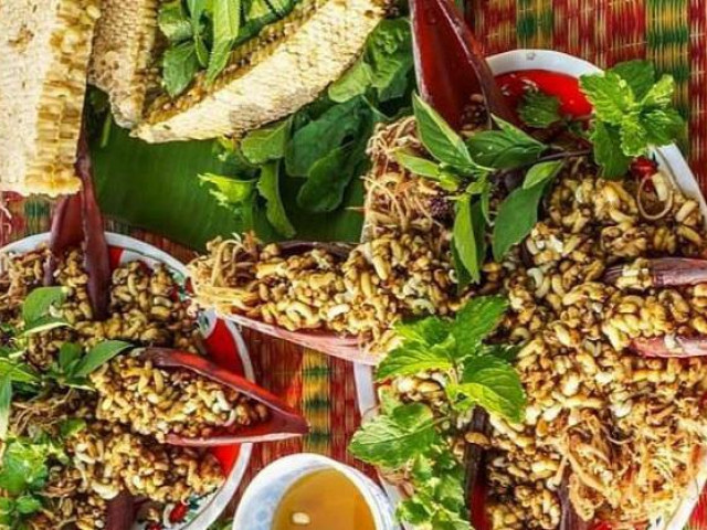 Ẩm thực - U Minh có nhiều đặc sản "có một không hai", nhưng gỏi nhộng ong được xếp vào hàng "đệ nhất"