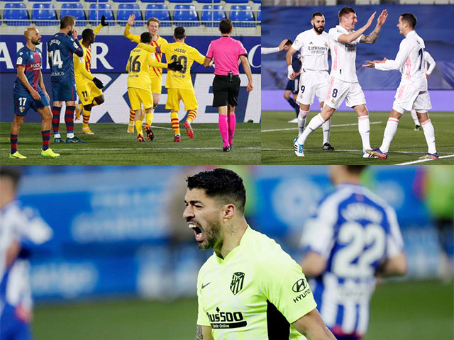 Bóng đá - Điểm nóng vòng 17 La Liga: Suarez “cứu” Atletico, Barcelona áp sát Top 4