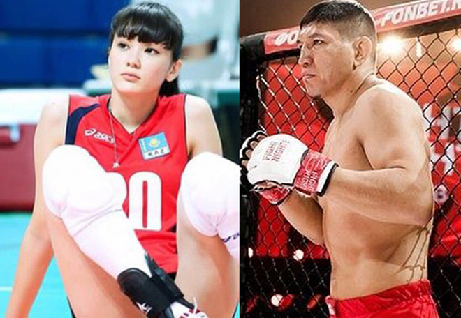 Sabina (trái) lấy chồng khiến võ sĩ MMA đồng hương, Khamitov (phải) gần như suy sụp
