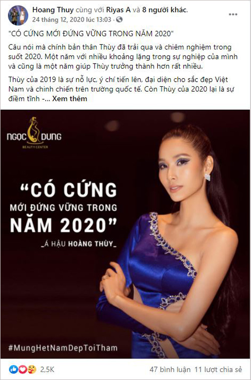 Việt Trinh, Hoàng Thùy bắt trend “mừng hết năm” - chủ đề nóng của chị em - 1