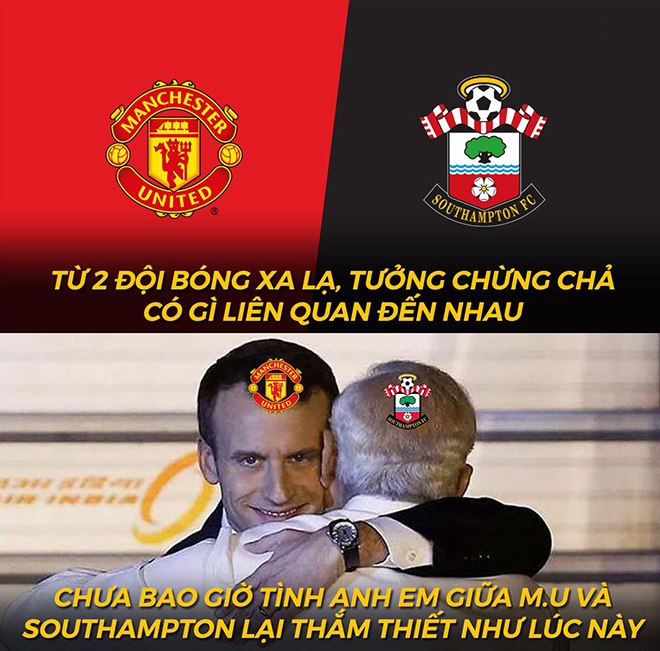 Tình cảm hai đội đi lên sau khi Southampton hạ Liverpool.