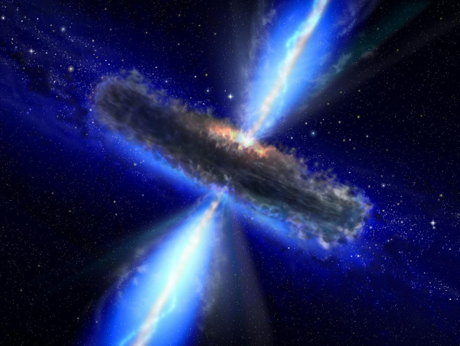 Lỗ đen "quái vật" ở trung tâm các thiên hà có thể chính là lối đi xuyên không - thời gian - Ảnh đồ họa từ NASA