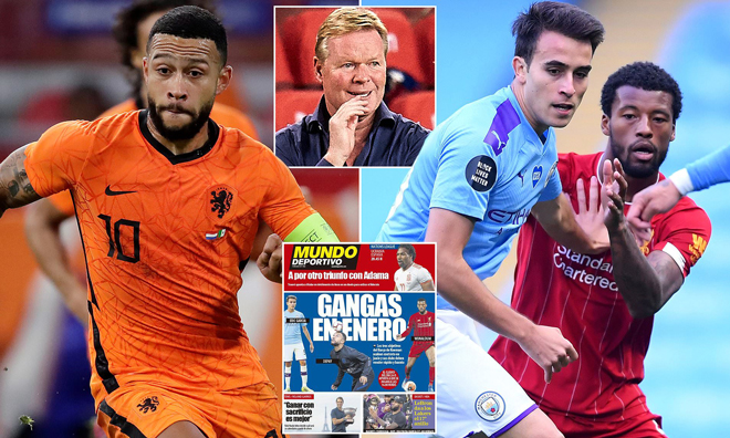Depay và Eric Garcia được cho là hai cái tên Koeman yêu cầu
