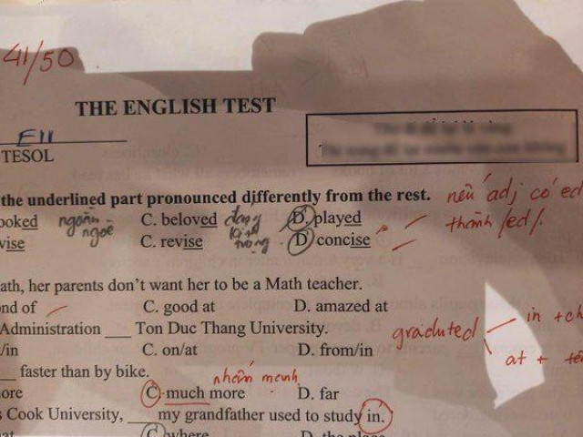 Bạn trẻ - Cuộc sống - Lời nhắn "cà khịa" của giáo viên tiếng Anh khiến dân mạng cười ngất