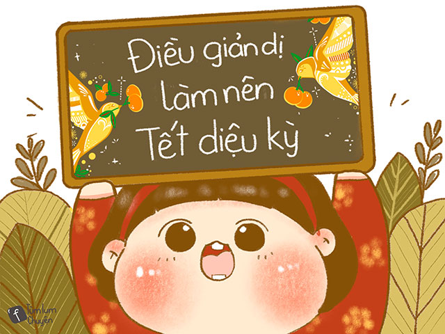 Bạn trẻ - Cuộc sống - Có gì trong bộ tranh “Tết này hổng giống Tết xưa” đang gây sốt?