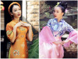 "Chim công làng múa" Linh Nga quyến rũ ngút ngàn khi diện áo dài họa tiết trâu vàng