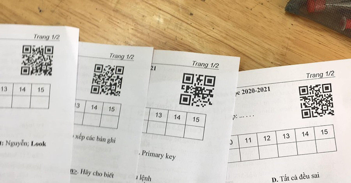 Giáo dục - du học - Giáo viên đặt mã đề kiểm tra bằng mã QR code, quét ra nội dung khiến teen “ngã ngửa“