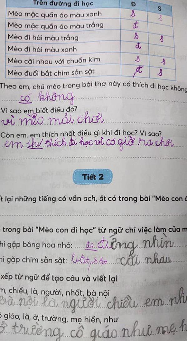 Cậu bé lớp 1 khẳng định chắc nịch thích đi học, biết lý do mẹ "xỉu lên, xỉu xuống" - 1