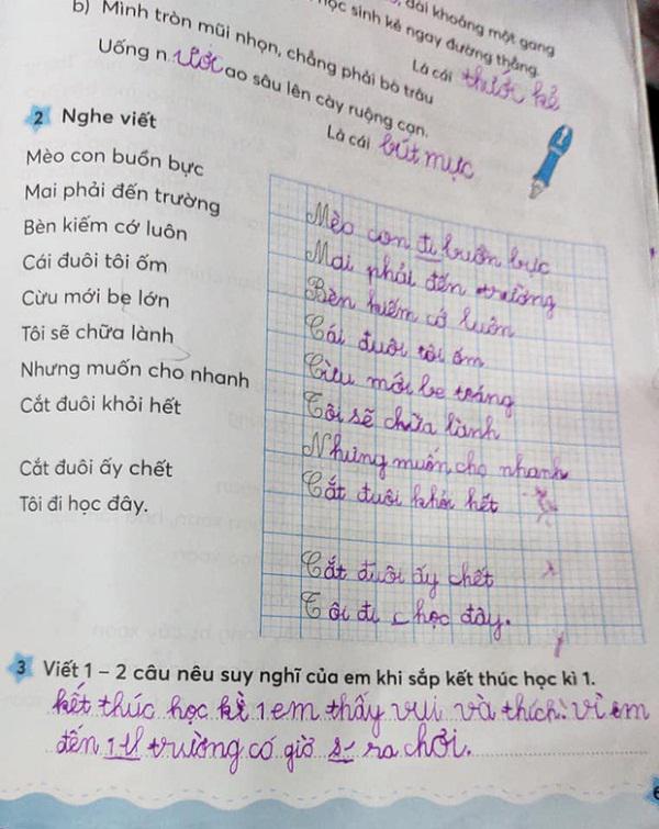 Cậu bé lớp 1 khẳng định chắc nịch thích đi học, biết lý do mẹ "xỉu lên, xỉu xuống" - 2