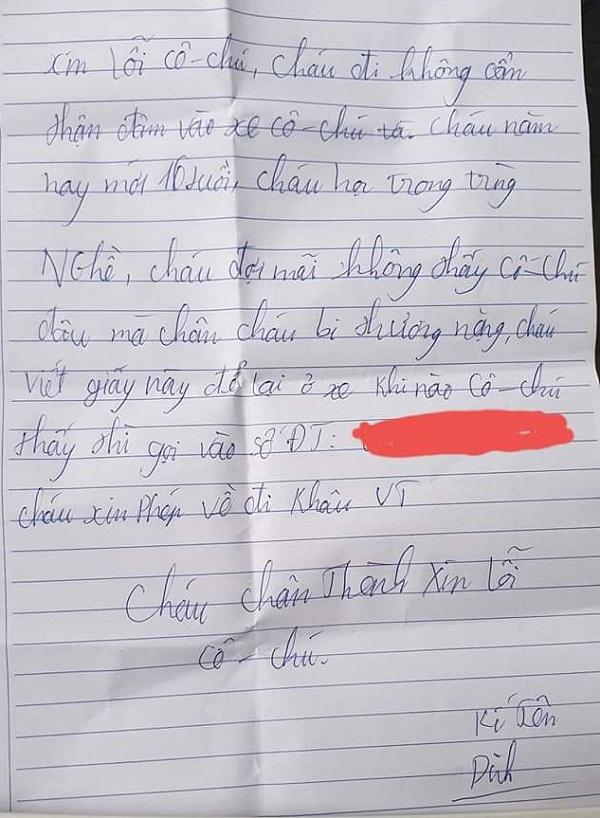 Lỡ đâm trúng ô tô đậu ven đường, nam sinh để lại lời nhắn khiến ai cũng "yêu thương" - 2