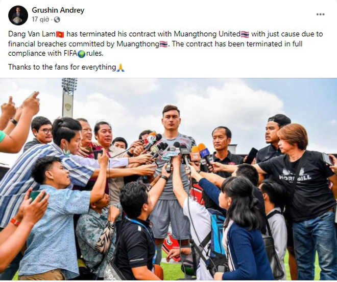 Biến lớn vụ thủ môn Văn Lâm sang Nhật: Muangthong kiện lên FIFA - 1
