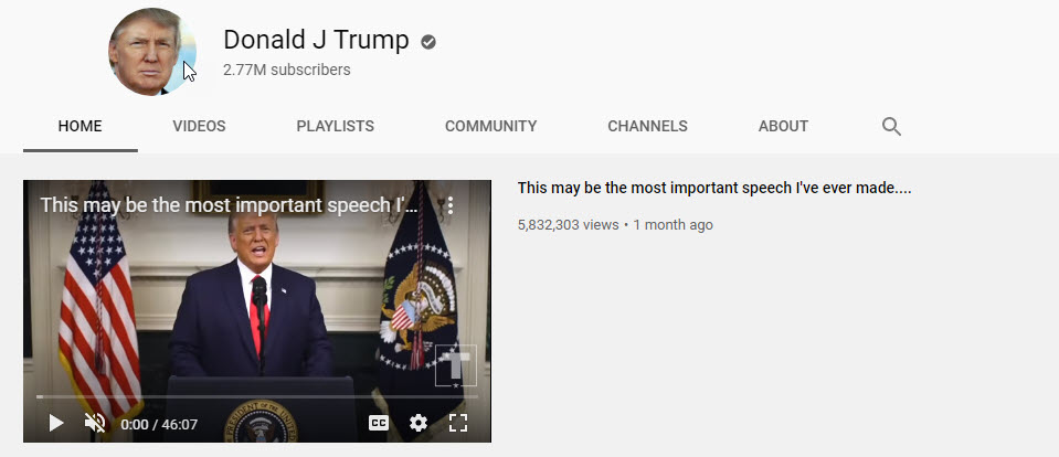 Đến lượt YouTube khóa tài khoản của ông Trump - 2