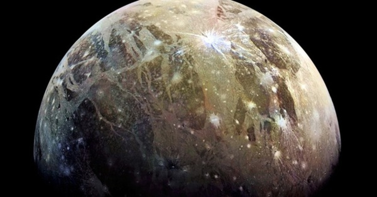 Mặt trăng Ganymede - Ảnh: NASA