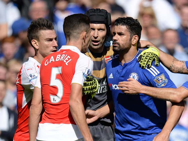 Diego Costa từng nhiều lần chạm trán Arsenal thời anh còn chơi cho Chelsea