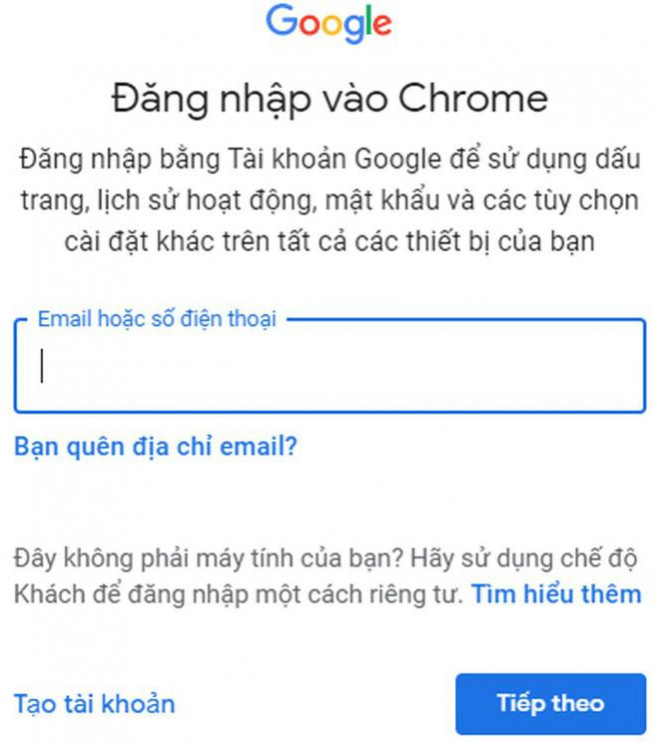 Hướng dẫn bật tính năng đồng bộ hóa trên Google Chrome - 4