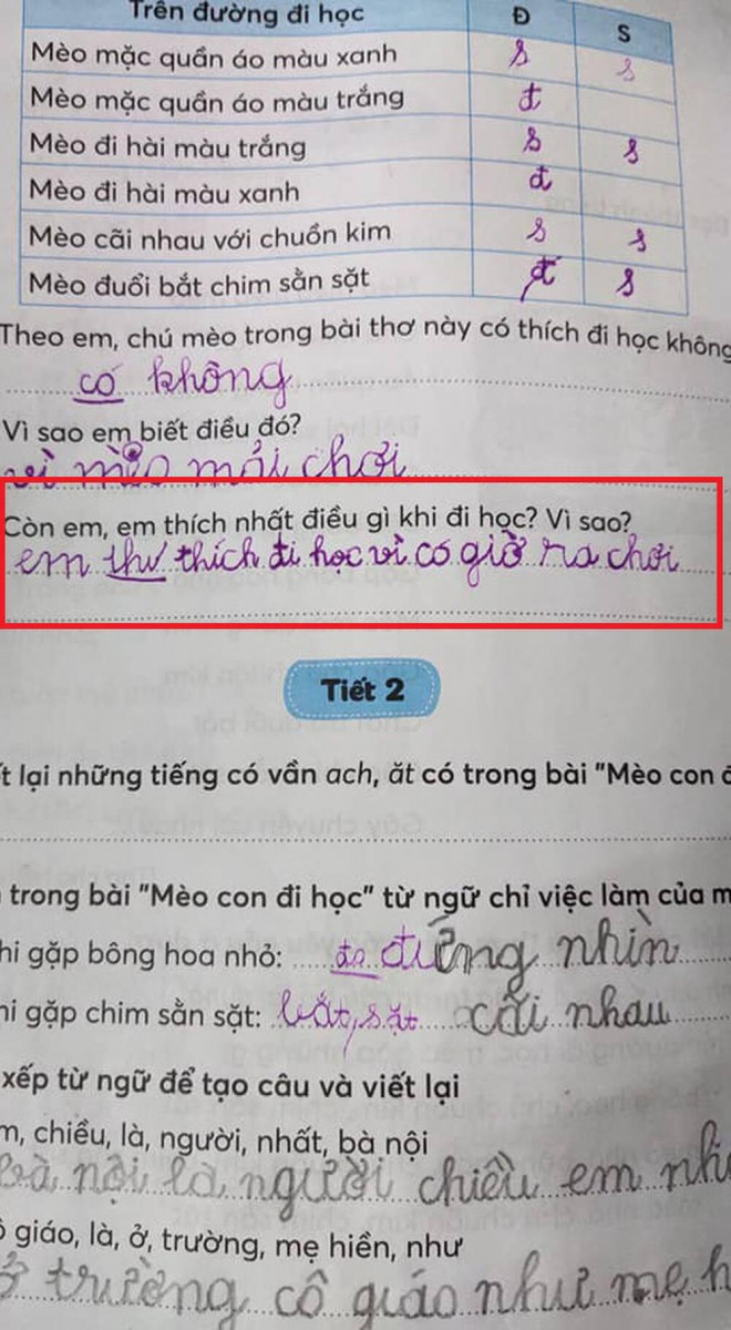 Cậu học trò có câu trả lời bá đạo khiến cô giáo phải "ngã ngửa".