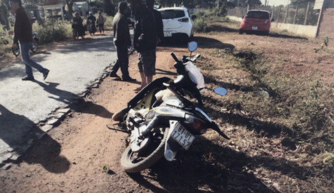 Hiện trường vụ tai nạn.