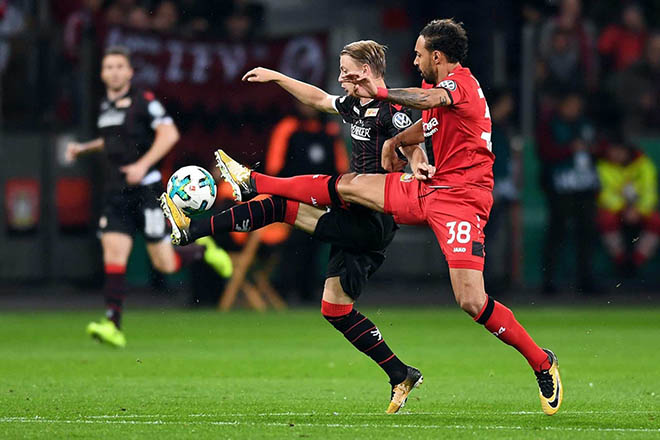 Trận đấu giữa Union Berin và Leverkusen diễn ra hấp dẫn