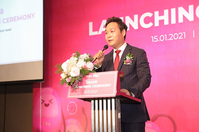 Tại sự kiện – ông Kim Jung Min – Giám Đốc Đại Diện Tika Tika phát biểu: