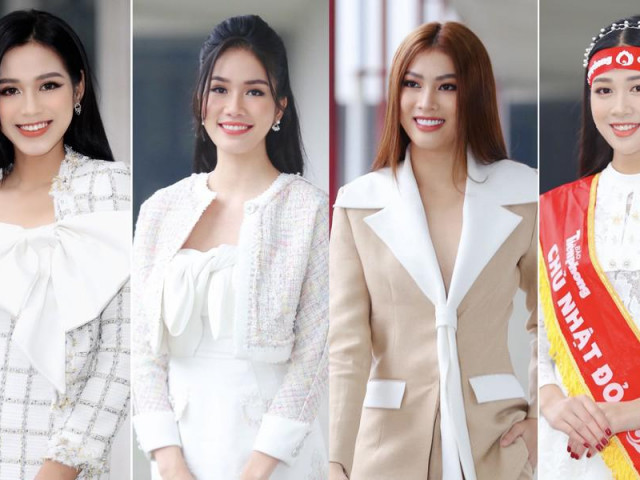 Thời trang - Hoa hậu Đỗ Thị Hà và Á hậu Phương Anh, Ngọc Thảo giản dị vẫn cực xinh đẹp