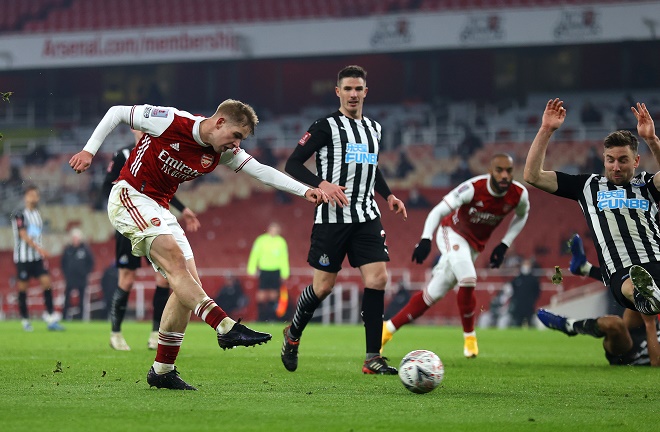 Arsenal có thành tích đối đầu ấn tượng trước Newcastle