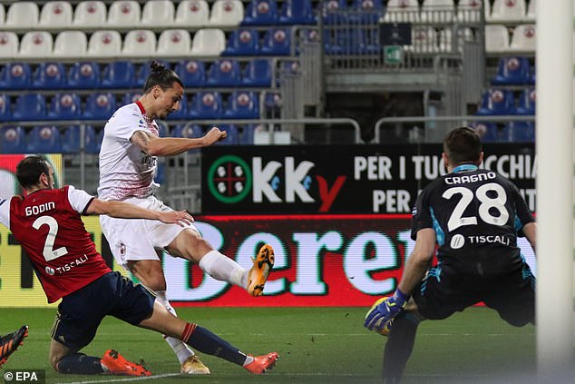 Video Cagliari - AC Milan: Ibrahimovic ghi cú đúp rực rỡ, cắt đuôi Juventus - 1