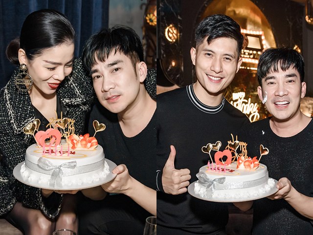 Đời sống Showbiz - Lệ Quyên cùng "tình tin đồn" kém 12 tuổi dự sinh nhật Quang Hà