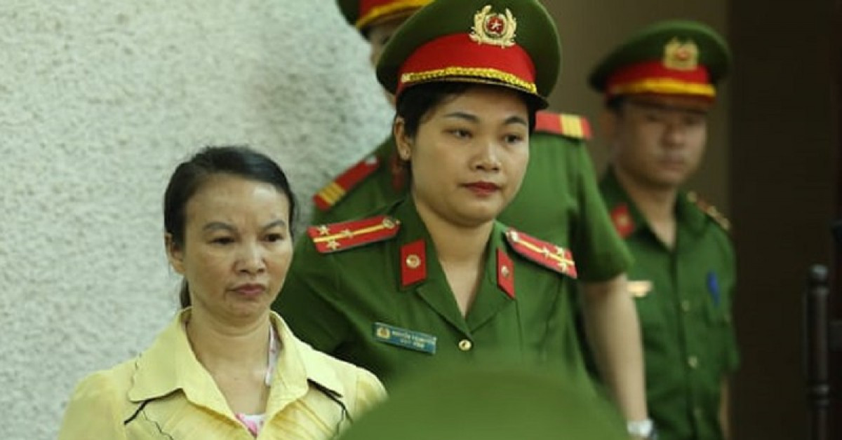 Bị cáo Trần Thị Hiền tại phiên tòa bị hoãn hồi tháng 6-2020