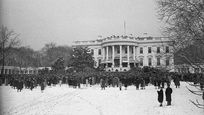 Lễ nhậm chức diễn ra ở Nhà Trắng. Ảnh: Getty