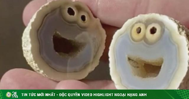 Hòn đá núi lửa kỳ quặc nhất thế giới, bổ đôi mới thấy điều bất ngờ