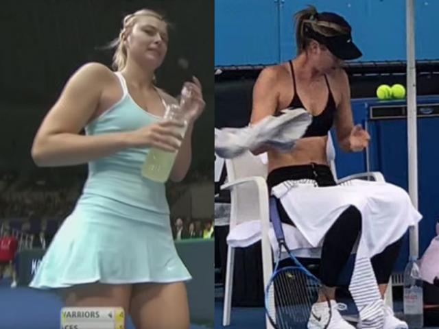 Thể thao - Fan tennis "đỏ mặt" vì Sharapova: Thay áo giữa ban ngày,  bị quay trộm