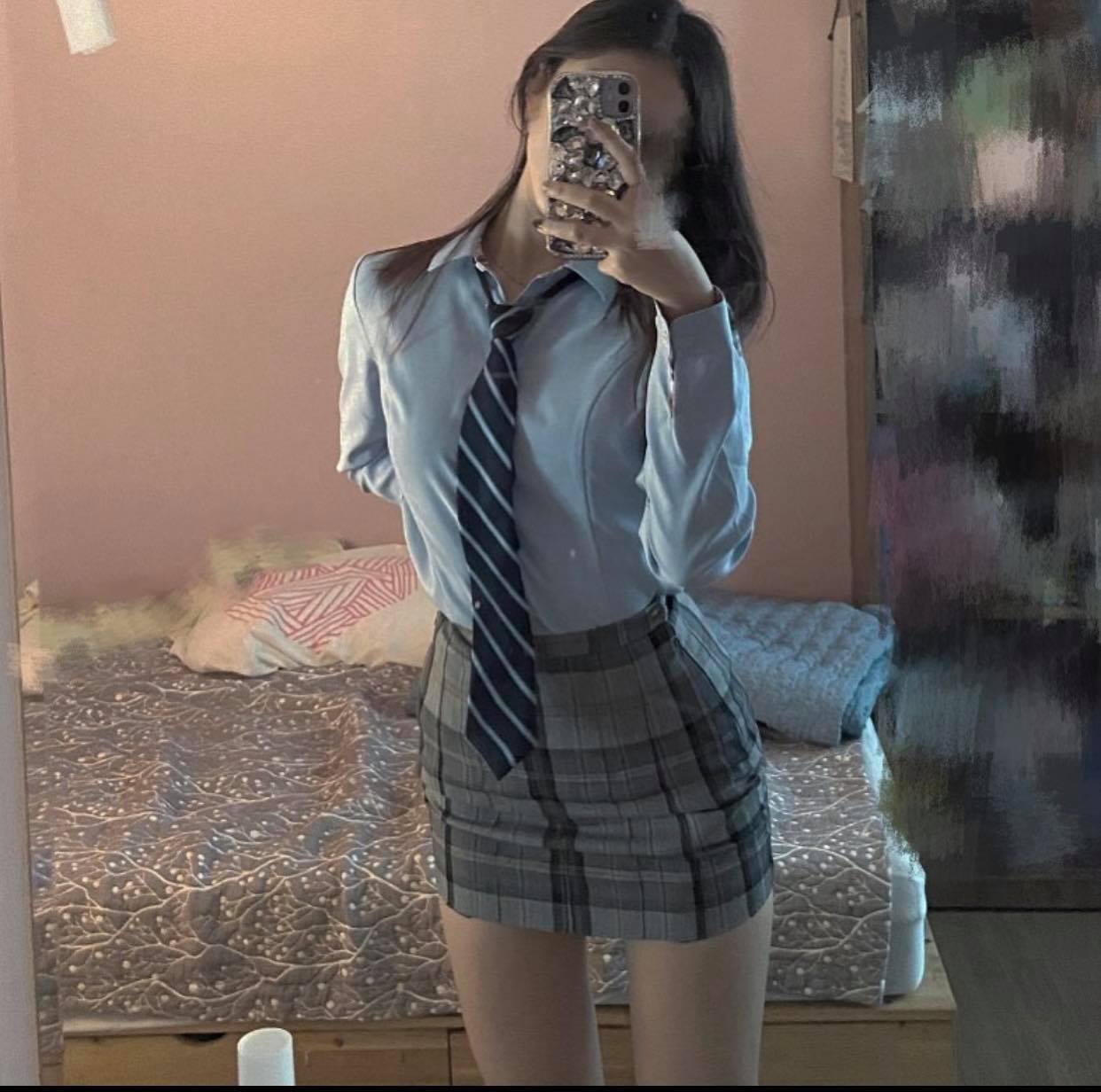 Order] Set sơ mi + áo len + cavat đồng phục học sinh Hàn Quốc | Shopee Việt  Nam