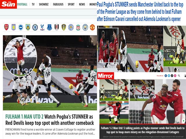 Bóng đá - MU trở lại ngôi đầu: Báo Anh thán phục Pogba, tin "Quỷ đỏ" đủ sức vô địch