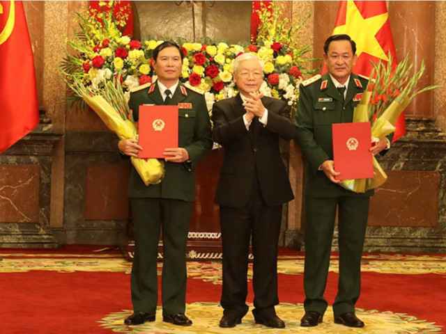 Tin tức trong ngày - 2 Thứ trưởng Bộ Quốc phòng được thăng quân hàm Thượng tướng
