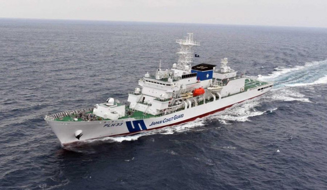 Nhật Bản có kế hoạch đóng tàu tuần tra lớn có bãi đáp trực thăng trong bối cảnh Hải cảnh Trung Quốc áp sát quần đảo Senkaku/Điếu Ngư ngày càng nhiều. Ảnh: LỰC LƯỢNG BẢO VỆ BỜ BIỂN NHẬT BẢN
