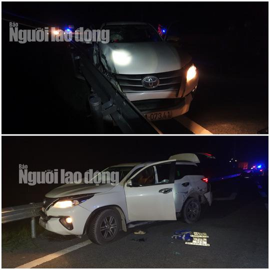 Chiếc ô tô chở thuốc lá lậu do Đạt điều khiển gây nạn