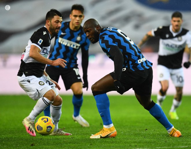 Video Udinese - Inter Milan: Lukaku nỗ lực, "tường thép" kiên cố - 1