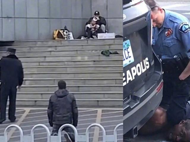 Thế giới - Vụ xạ thủ bắn chết kẻ kề dao vào cổ con tin ở TQ: Cảnh sát quỳ gối để làm gì?