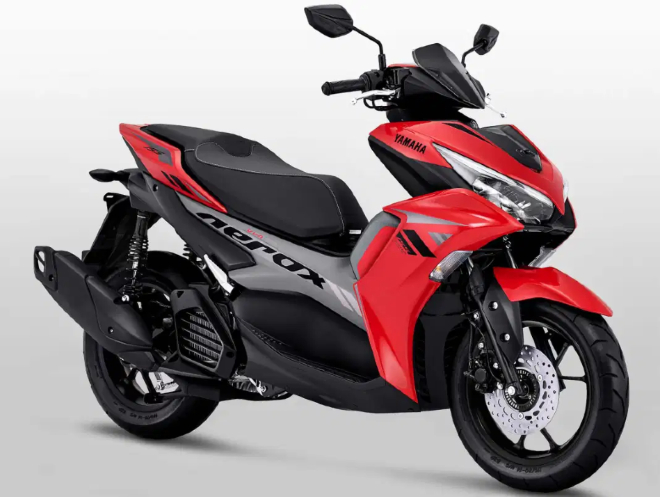 2021 Yamaha Aerox 155 màu đỏ.