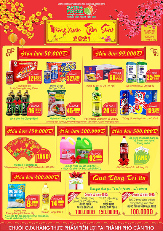 Hệ thống bán lẻ SATRA khuyến mãi tới 50% dịp Tết Tân Sửu 2021 - 3