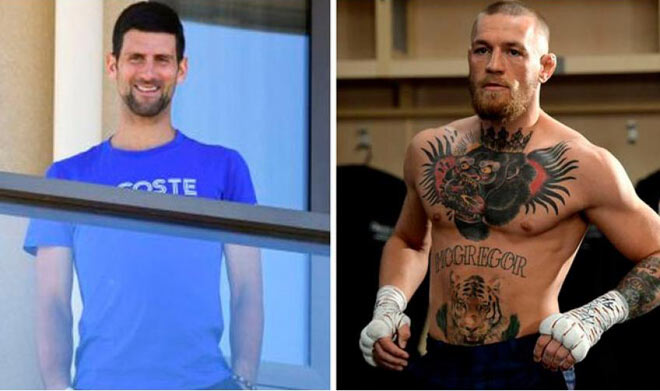 Djokovic nhận lời mỉa mai từ "Gã điên UFC" McGregor
