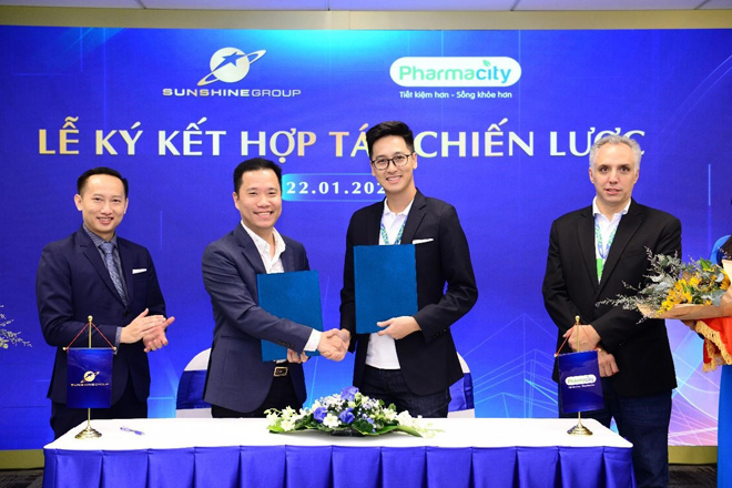 Lễ ký kết hợp tác chiến lược giữa Tập đoàn Sunshine và Pharmacity.