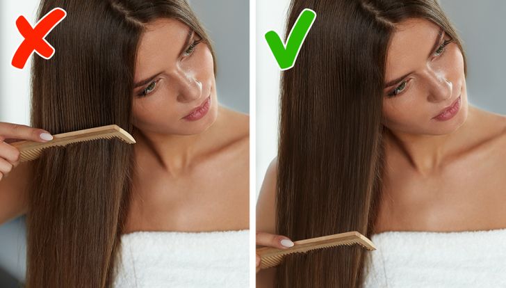 7 sai lầm kinh điển khi chải khiến tóc mãi xấu, làm sao để sửa? - 1